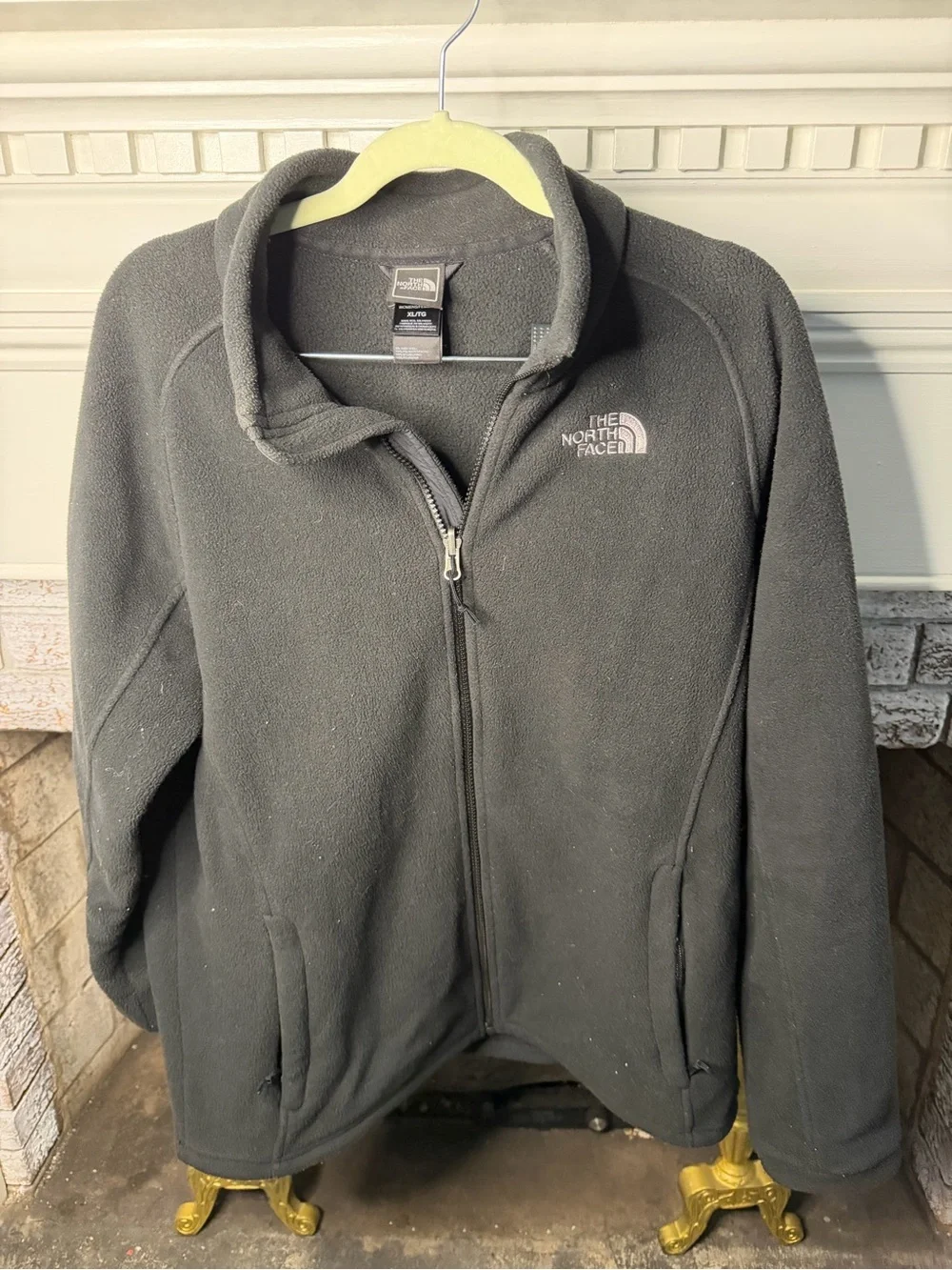 The North Face TKA 100 Black Full Zip Fleece Jacket Men's XL